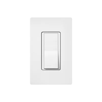 Interruptor de Pared Unipolar / 15 A / 120/277 V / Accionamiento Paleta / Acabado Snow Satinado