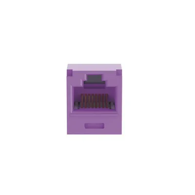 Jack RJ45 / Cat 6A / UTP / Sin herramienta de impacto / 22-26 AWG / Violeta