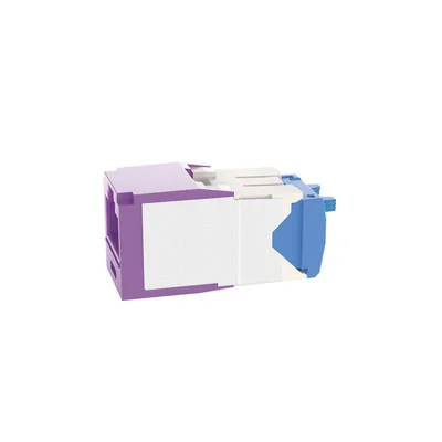 Jack RJ45 / Cat 6A / UTP / Sin herramienta de impacto / 22-26 AWG / Violeta