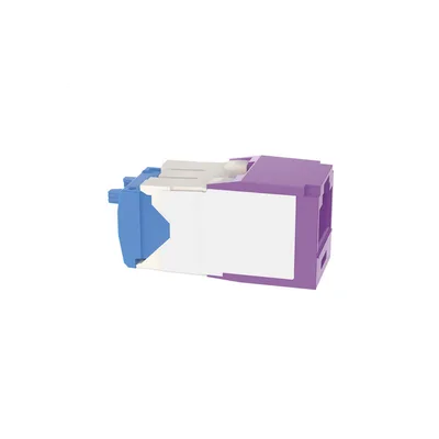 Jack RJ45 / Cat 6A / UTP / Sin herramienta de impacto / 22-26 AWG / Violeta