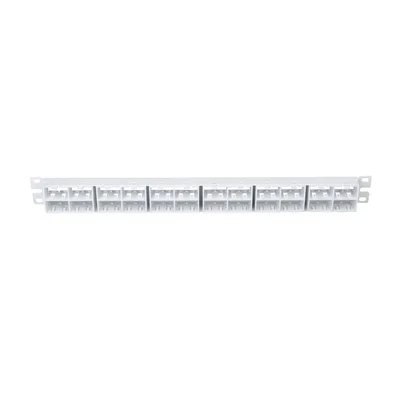 Panel de Parcheo Modular / 48 Puertos / 1 UR / 19in / Sin Blindaje / Plano / Alta Densidad