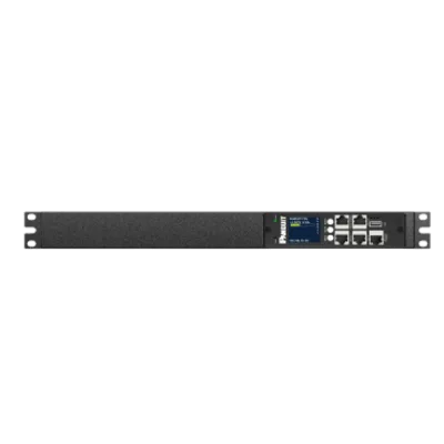 PDU ES2P Monitoreable (MI) para Distribución de Energía, Enchufe de Entrada NEMA 5-20P, Con 8 Salidas 5-20R, Horizontal 19in, 120 Vca, 20 Amp, 1 UR