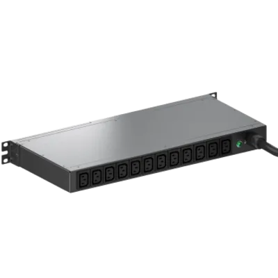PDU Monitoreable / 12 Salidas C13 / NEMA L6-20P / Rack 1 UR 19 in / 100-240 Vca / 20 A / 3 m (9.8 ft)