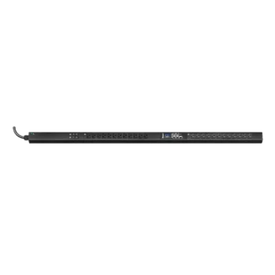 PDU Monitoreable Vertical / 24 Salidas NEMA 5-20R / Entrada NEMA L5-30P / 120 Vca / 30 Amp / Pantalla OLED