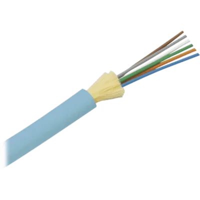 Cable de Fibra Óptica de 24 hilos, Multimodo OM4 50/125 Optimizada, Interior, Tight Buffer 900um, No Conductiva (Dieléctrica), OFNR (Riser), Precio Por Metro