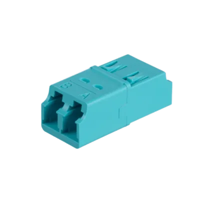 Módulo Acoplador / LC Duplex / Fibra Multimodo / Color Aqua / Pérdida 0.1 dB / Cerámica Zirconia
