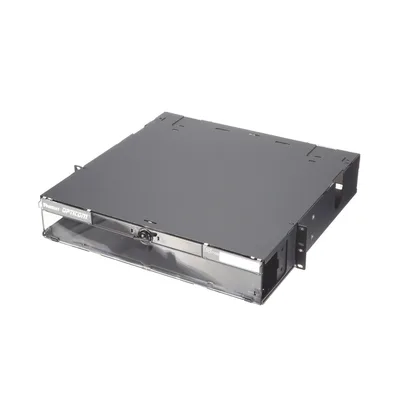 Panel de Distribución de Fibra Óptica / 2 UR / 192 Fibras / 8 Placas FAP o FMP / Bandeja Deslizable e Inclinable / Rack 19"