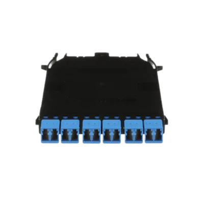 Cassette HD Flex Para 12 Fibras Monomodo OS2, de MPO a 6 Conectores LC Duplex, Método de Polaridad A, Color Azul