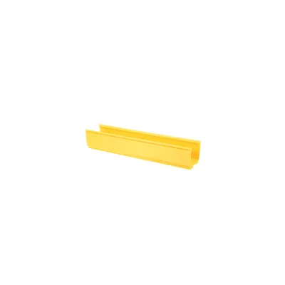 Canaleta de Enrutamiento de Fibra Óptica / 4x4 pulgadas / PVC Rígido UL 94V-0 / 3 m (9.8 ft) de Largo / Radio de Curvatura 2' / Color Amarillo