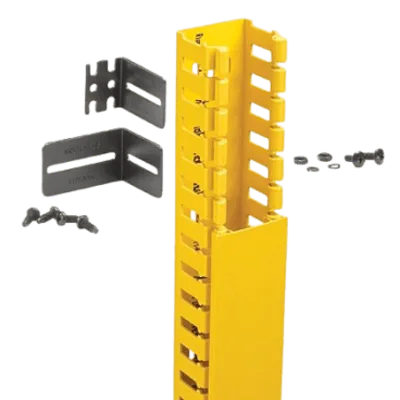 Kit de Administración de Cables Vertical / Sistema de Enrutamiento 2x2 / Altura 1828.8 mm (6 ft) / ABS Libre de Halógenos / Color Amarillo