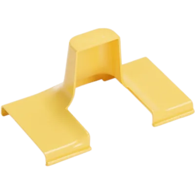Tapa de Bajada Vertical / Para Canaleta FiberRunner 4x4 / Radio de Curvatura 50.8 mm / ABS / Color Amarillo