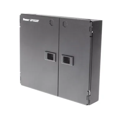 Caja de Conexión de Fibra Óptica / Montaje en Pared / 2 Placas FAP o FMP / Hasta 48 Fibras / Área de Bobinado Integrada / Cierre con Opción de Cerradura