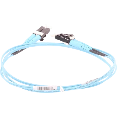 Jumper de Fibra Optica Multimodo 50/125 OM3, LC-LC Duplex, OFNR (Riser), Color Aqua, 35 Metros (114.83 Pies)
