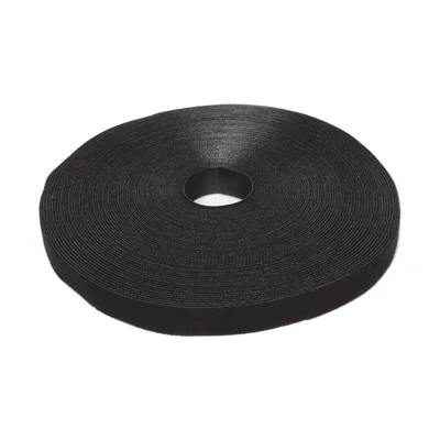 Rollo de Cinta de Contacto / 75 Pies (22.9 m) / 19.1 mm Ancho / Nylon Negro