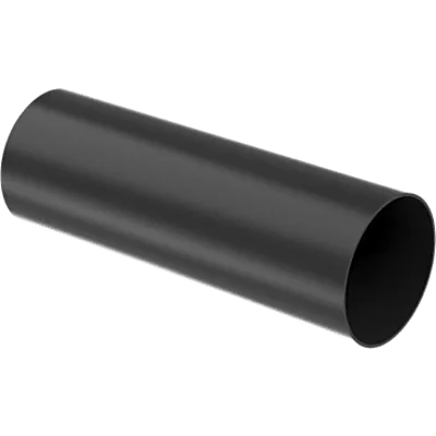 Tubo termorretráctil / Pared delgada / 2 in diámetro / 4 ft (1.2 m) / Negro