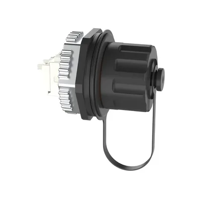 Conector Jack RJ45 Industrial / Cat 6A / IP67 / 24 AWG / 50 μin Oro / UL Tipo 12