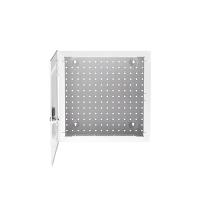 Gabinete de Montaje en Pared / 14 in de Altura / Acero Calibre 18 / Carga 16 kg (35 lb) / Puerta Reversible con Cerradura / Ventilación Integrada