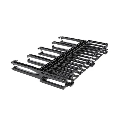 Organizador de Cables Horizontal / Alta Densidad / Doble Frontal y Posterior / Rack 19in / 1UR / Negro