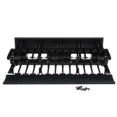 Organizador de Cables Horizontal / Alta Densidad / Doble Frontal y Posterior / Rack 19in / 2UR / 48.3 cm (19in)
