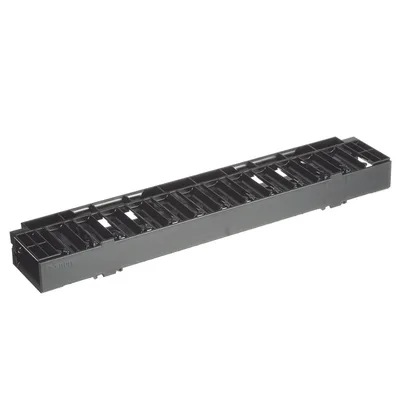 Organizador de Cables Horizontal / 1UR / Rack 19in (483mm) / Frontal / ABS / Cat6 y 10G