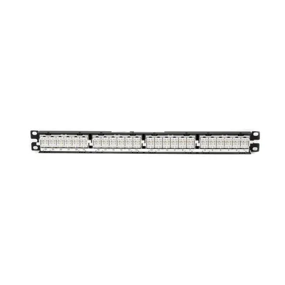 Panel de Parcheo / Cat 6 / 24 Puertos / 1UR / Punchdown 110 / Rack 19"