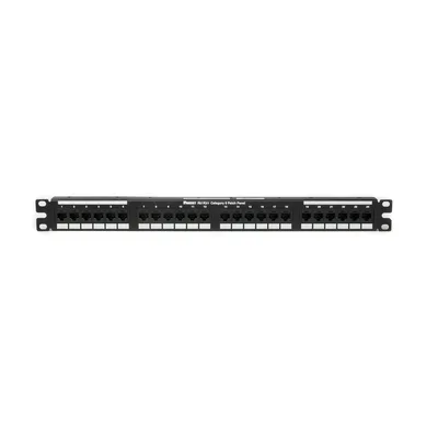 Panel de Parcheo / Cat 6 / 24 Puertos / 1UR / Punchdown 110 / Rack 19"