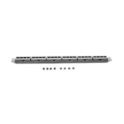 Panel de Parcheo Modular / 24 Puertos / 1UR / Acero Inoxidable / 19' EIA / 1.72' Altura