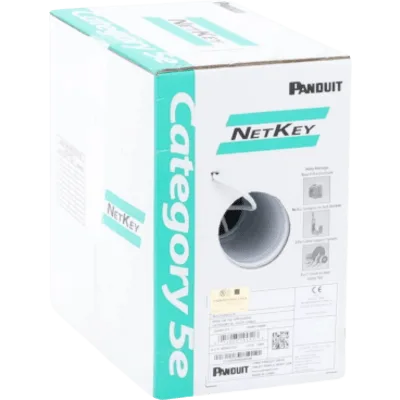 Cable UTP / Categoría 5e / 24 AWG / 305 m (1000 ft) / Cobre Sólido / PVC CM / 4 Pares / PoE