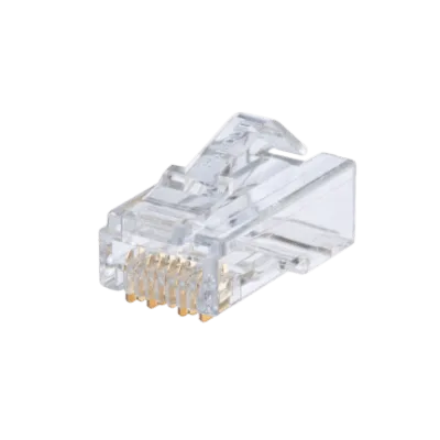 Plug RJ45 Cat6A, Para Cable UTP Vari-Matrix Tipo Plenum, 23 AWG, Chapado en Oro de 50 Micras, Paquete de 100 Piezas