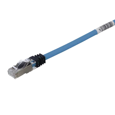 Patch Cord Cat6A / S/FTP Blindado / 26 AWG / 500 MHz / 1 m (3.28 ft) / LS0H / Azul