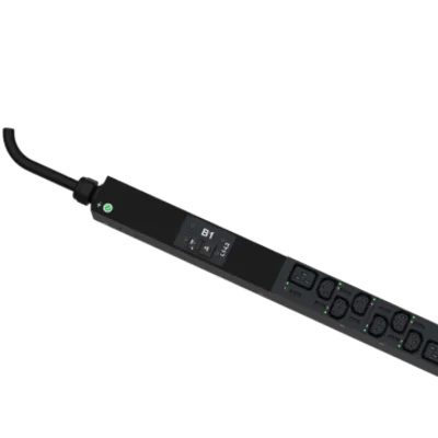 PDU Monitoreable y Switchable / 24 Salidas C13 / 4 Salidas C19 / Entrada NEMA L6-30P / 208 Vca / 30 Amp / Montaje Vertical 0U