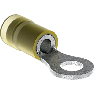 Terminal de Ojillo Aislada / Calibre 10 AWG / Orificio 6.35 mm (1/4") / Paquete 500 pz
