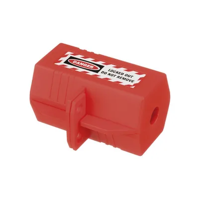 Bloqueo de Seguridad LOTO / 120 Vca / Polipropileno / 88.9 mm Largo / 2 Orificios 12.7 mm