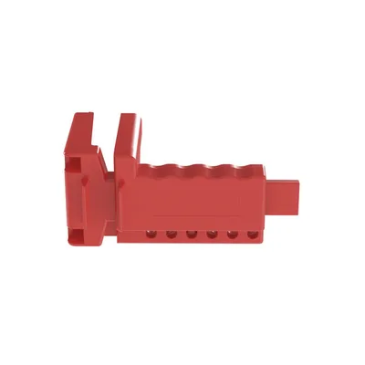 Dispositivo de Bloqueo LOTO para Válvulas de Bola / 1/4" a 1" (6.4 a 25.4 mm) / Mango hasta 7.5" (190.5 mm) / Rojo