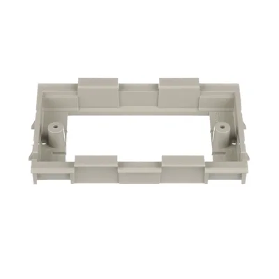 Soporte para Faceplates en Canaleta / Diseño de Dos Caras / PVC Rígido / UL94 V-0 / 69.6 x 15.24 x 110.7 mm / TIA/EIA y NEC Artículo 388