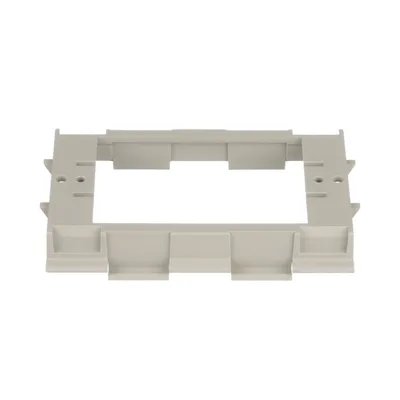 Soporte para Faceplates en Canaleta / Diseño de Dos Caras / PVC Rígido / UL94 V-0 / 69.6 x 15.24 x 110.7 mm / TIA/EIA y NEC Artículo 388