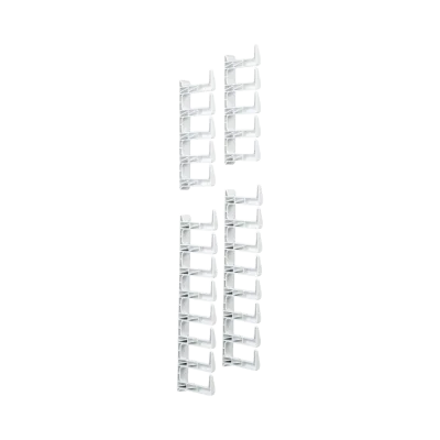 Kit de Dedos para Gestión de Cables / 100 mm de Longitud / Para Gabinetes de 42 o 45 UR / Anchura Ajustable 600-800 mm / Color Blanco