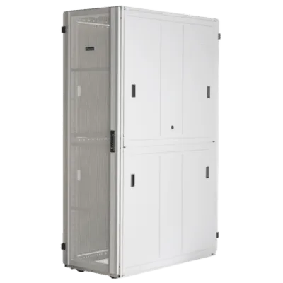 Gabinete de Servidores / 48 UR / 600 x 1200 mm / Puertas Perforadas 80% / Carga Estática 1588 kg / Acero Epoxi