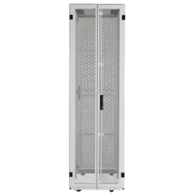 Gabinete de Servidores / 48 UR / 600 x 1200 mm / Puertas Perforadas 80% / Carga Estática 1588 kg / Acero Epoxi