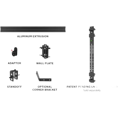Sistema de Montaje Universal para paneles LED dvLED / SEAMLESS Connect / 6x4 Paneles / Capacidad (409.1 kg) / Aluminio / Ajuste de Precisión / Hasta 3.60 x 1.35 m m