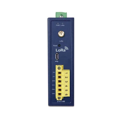 Controlador de Nodo Industrial / LoRaWAN Clase C / 2 E/S Digitales / IP30 / -40 a 75°C / 9-48 VDC y 24 VAC