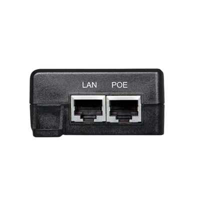 Inyector PoE / 802.3af/at / 30 W / Puertos 10/100/1000Mbps/2.5G/5G / Alcance 100 m (328 ft)