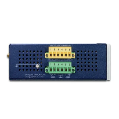 Gateway Industrial LoRaWAN / 5 Puertos 10/100/1000T / Banda 902-928 MHz / 2 E/S Digitales / IP30 / -40 a 75 °C