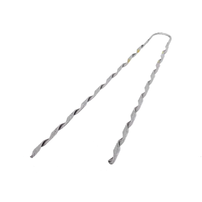 Remate Preformado para Fibra Óptica / Acero Galvanizado / Mensajero 6.3 mm (1/4") / Tensión 4233 kg / Longitud 635 mm (25") / Pierna Dispareja
