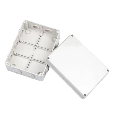 Caja de Derivación de Plástico / 10 Glándulas de Goma / IP55 / 140 x 190 x 76 mm / -40 a 120°C