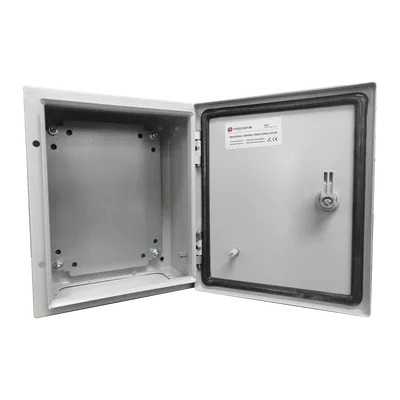 Gabinete de Acero IP66 / 300x400x200 mm / 11.8x15.7x7.9 in / IK10 / 30 kg / Placa Trasera Metálica
