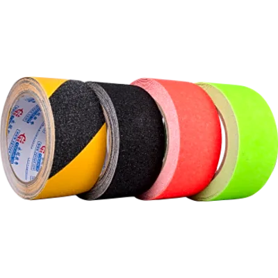 Cinta Adhesiva Antiderrapante de PVC / Adhesivo Acrílico Base Solvente / Espesor 0.8 mm / Ancho 50 mm / 5 m de Largo / Color Negro