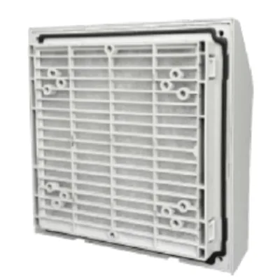 Ventila con Filtro para Gabinete / IP65 / NEMA 4 / Anti-Polvo / Sin Herramientas / Flujo Térmico Optimizado