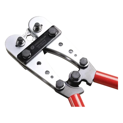 Pinza para Ponchar o Crimpar Terminales / 8 AWG a 4/0 AWG / 2 Troqueles Giratorios 8 Posiciones / Bloqueo de Precisión