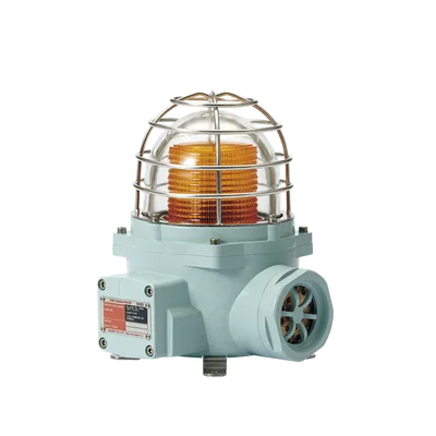 Luz LED de advertencia / Ámbar / 120 VCA / 105 dB / IP66 / Zonas peligrosas / ATEX-IECEx